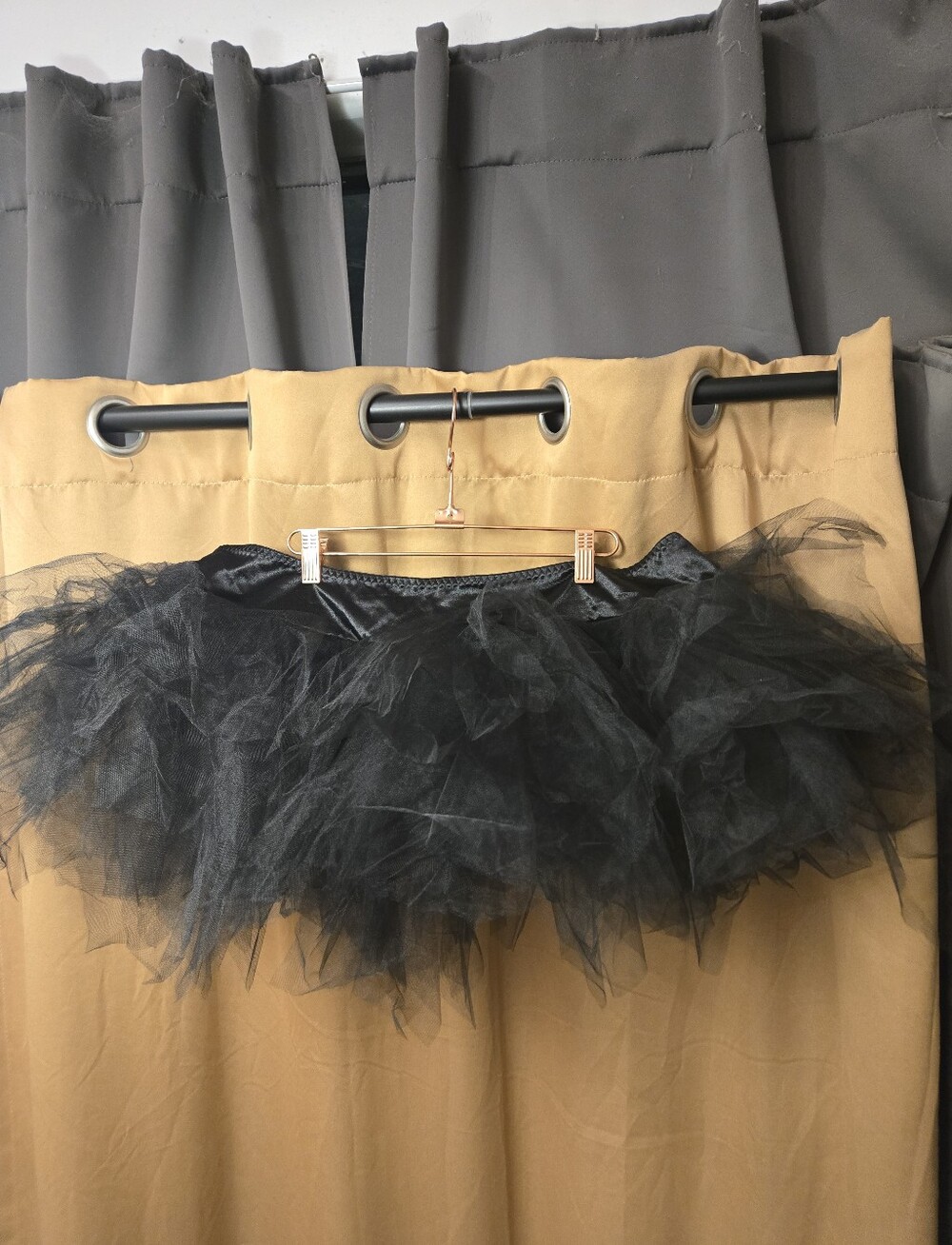 Black Tulle Layered Mini Skirt - Unbranded 6xl
